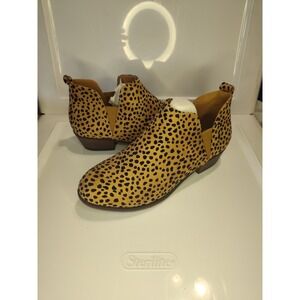 Leopard Print Women's Pierre Dumas Ankle Boots Size-9 Spots Leopard